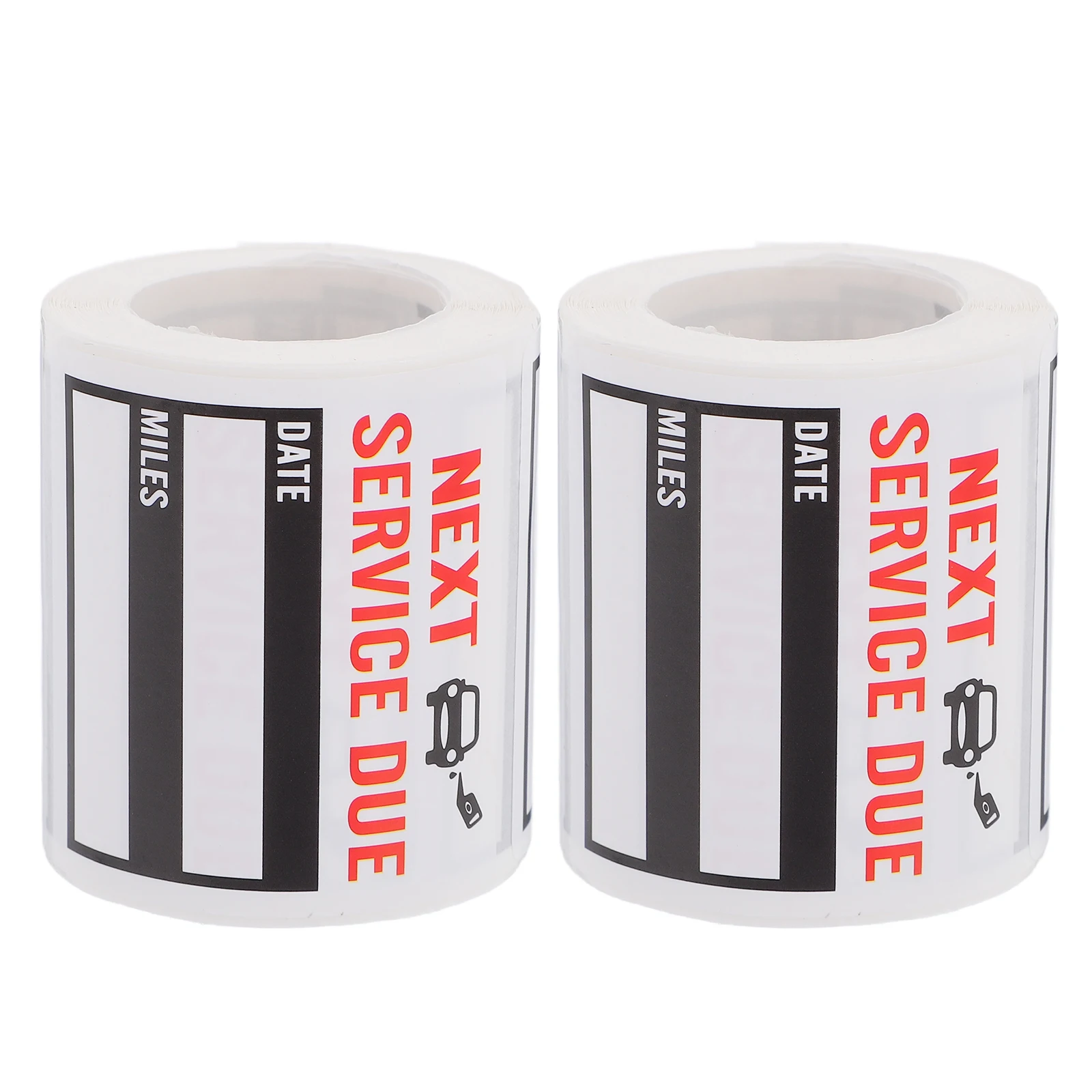 

2pcs Car Maintenance Reminder Stickers Waterproof Service Due Labels for Windshield Adhesive Tag Easy Apply