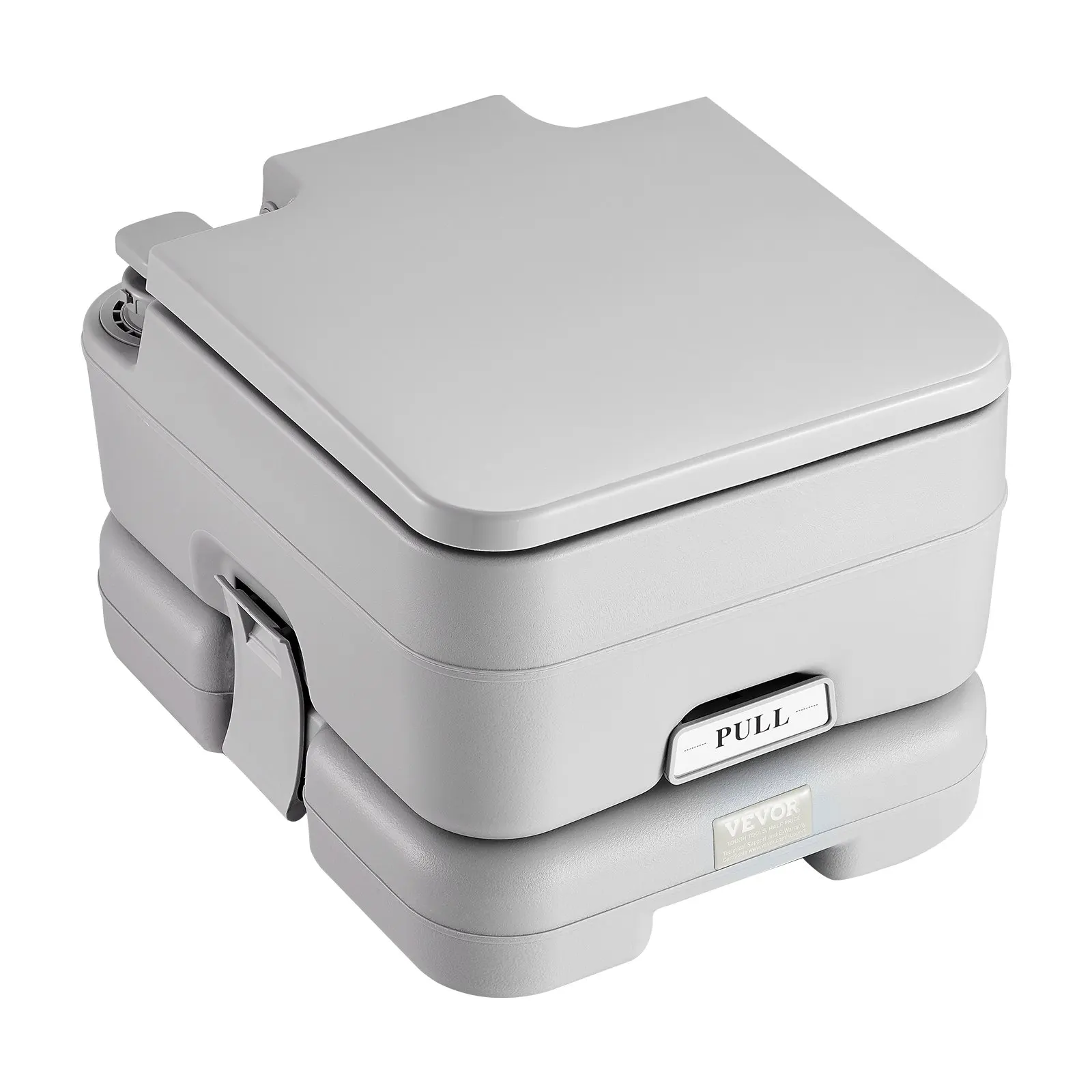 Portable Toilet For Camping With Carry Bag, RV Toilet With 3.2 Gal Waste Tank, Push-Button Pressurized Flush Commode,