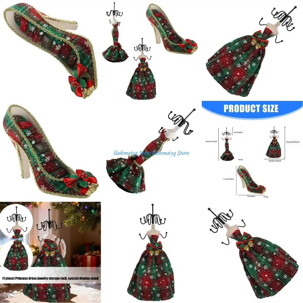 

573B Открытый вид Витрина для хранения ювелирных изделий в стиле русалок с отделениями для дизайна обуви для организации доступа