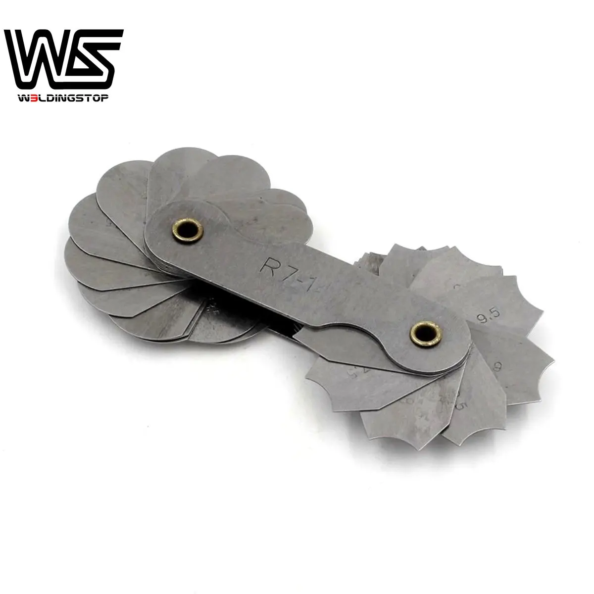 Concavity/Convexity Arc Gage Fillet Set R7-14.5mm 32 Pieces Inspection Tool Rustproof and Portable