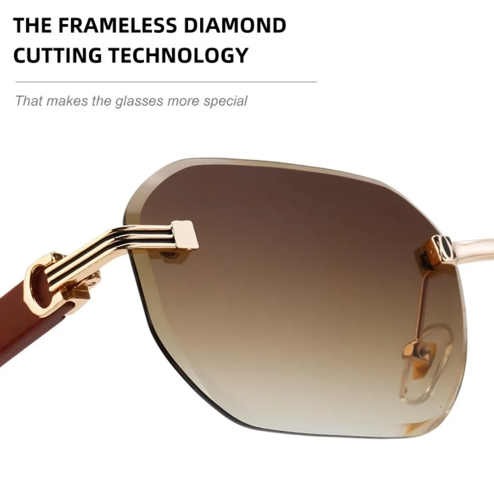 الخشب الحبوب نظارات معبد حافة قطع نظارات شمسية العناية بالرؤية متعدد الألوان فرملس النظارات الشمسية خمر أزياء الرجال UV400 نظارات