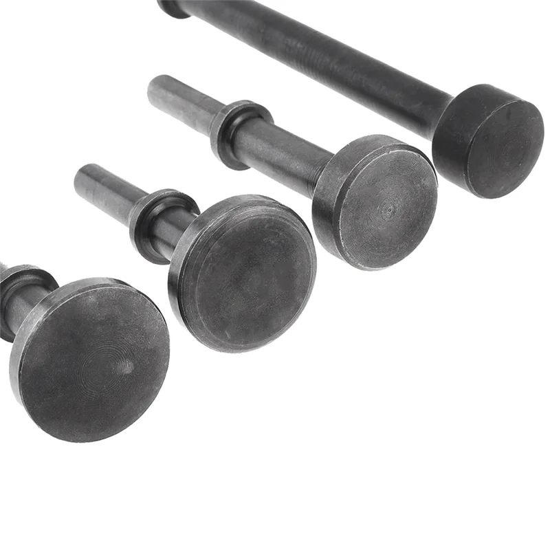 مرة واحدة 4 قطع رأس مطرقة الهواء إزميل الهواء الصلب الصلب الصلبة تأثير المطرقة رئيس دعم أداة تعمل بالهواء المضغوط