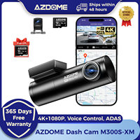 AZDOME 4K+1080P Dash Cam M300S XM Built-in WiFi GPS ADAS Voice Control Car Camera Night Vision 24H Parking Monitor Loop Recordin