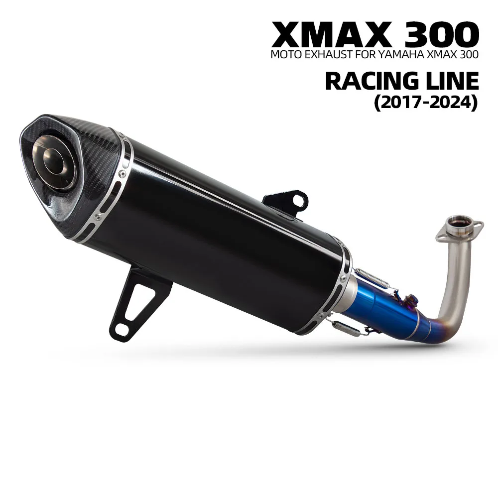 

XMAX250 Moto Exhaust Full System Manifold Muffler For Yamaha XMAX 250/300 XMAX250 XMAX300 2017-2024 Sport Racing Exhaust system