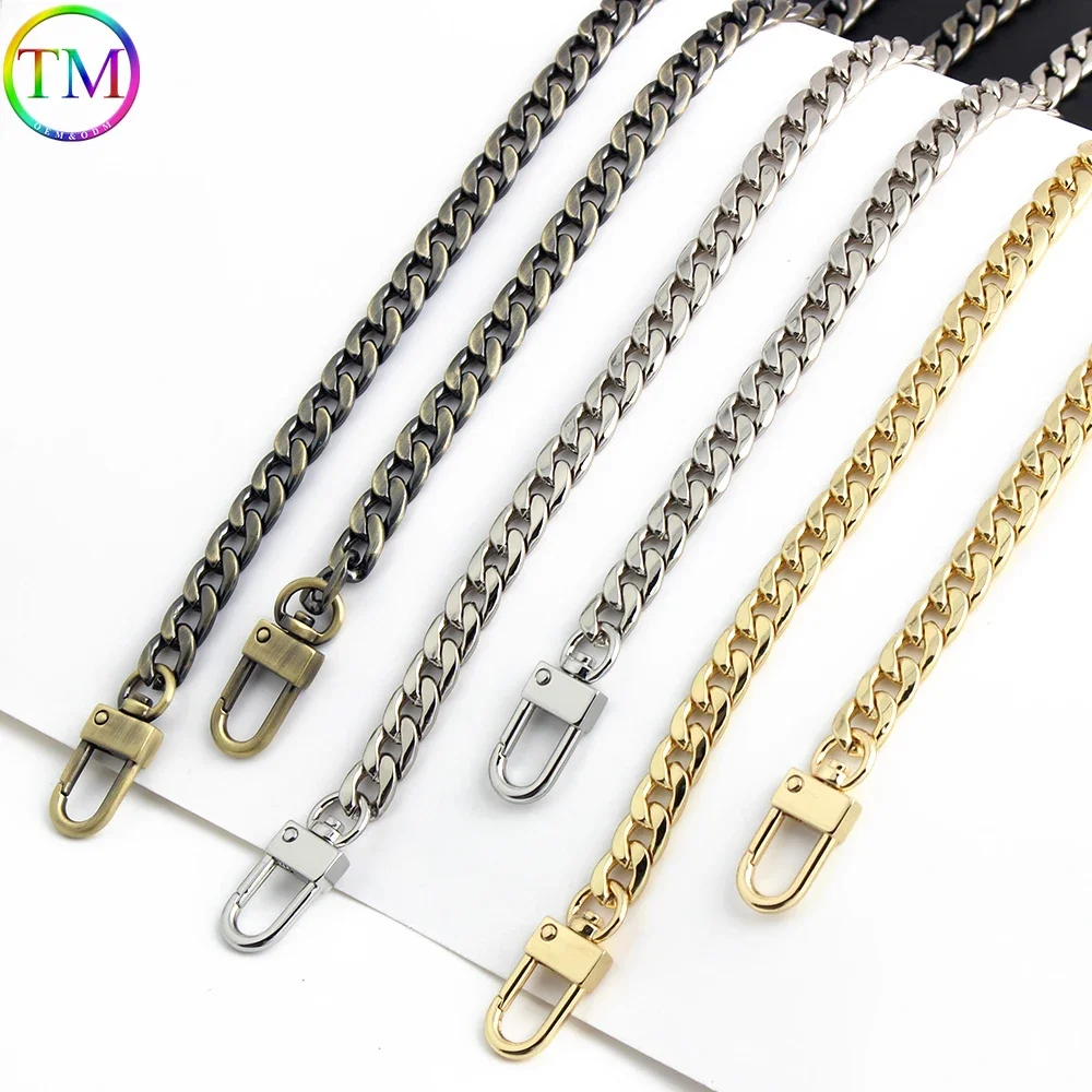 1-10PCS 60/100/120CM Metal Bag Chain Strap Iron Chain For Chains Bags Purses Strap Shoulder Belt Handle Wrap Chain Accessories