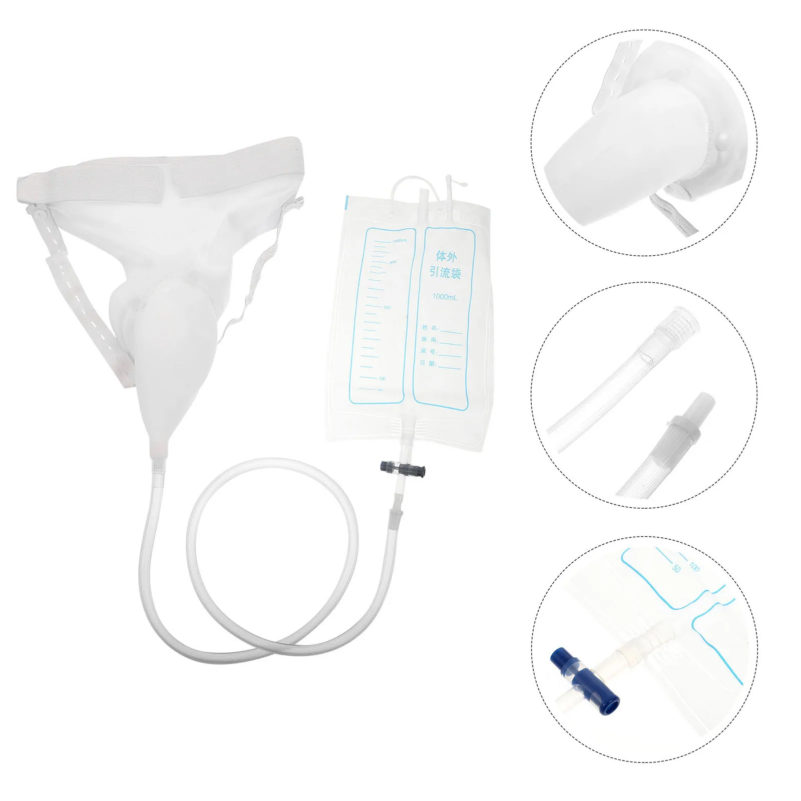 

1 set Breathable Urinal Bottle Large Capacity Silicone Female Elderly Patient Portable Bedpan For Travel Camping Hospital