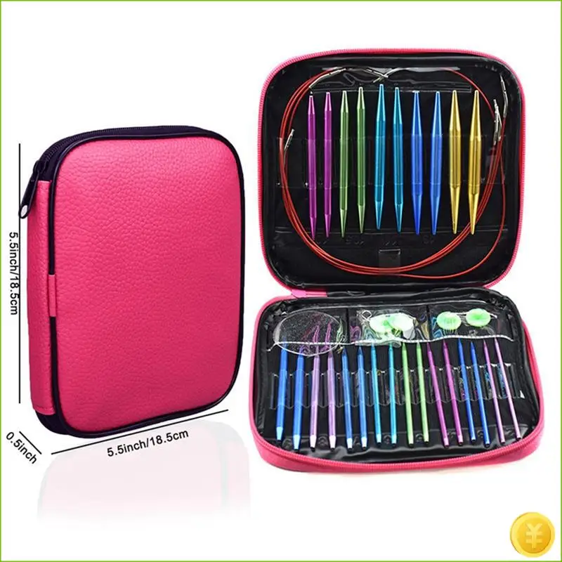 Circular Needle Set Aluminum Oxide Removable And Interchangeable Circular Needle DIY Knitting Tool Sweater Needle Set