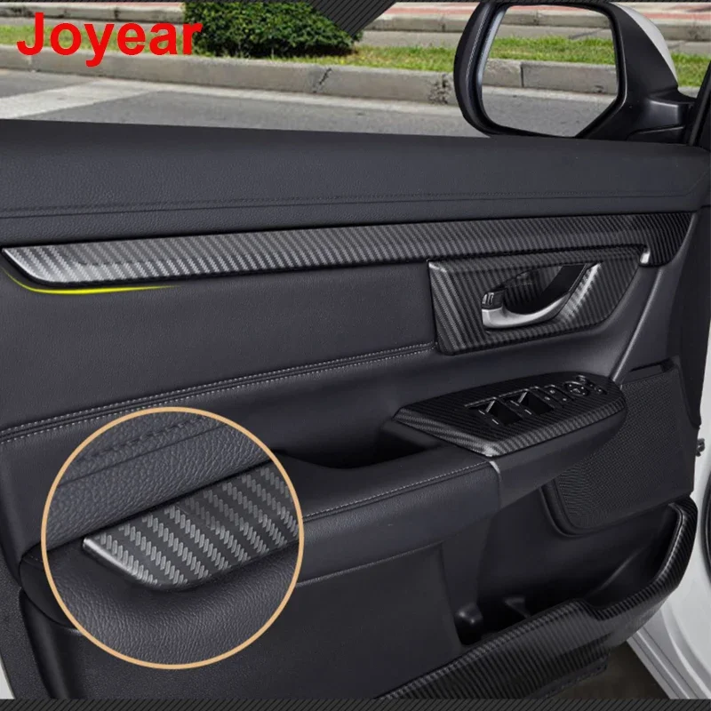 

For Honda CRV CR-V 2017-2022 Car Interior Door Panel Trim Frame Armrest Sticker Scratch-resistant Protective Accessories