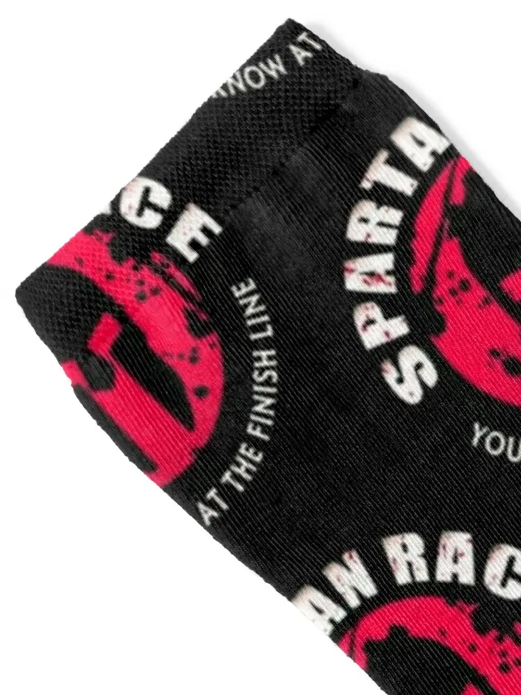 Spartan Race-You'll Know At The Finish Line Meias moda japonesa antiderrapante futebol tornozelo golfe menino criança meias femininas