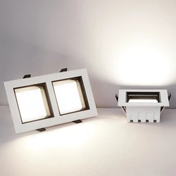 1pcs Dimmable LED Panel Recessed LED Downlight9W 12W 18W 24W 36W Square LED Ceiling Light AC110V -220V
