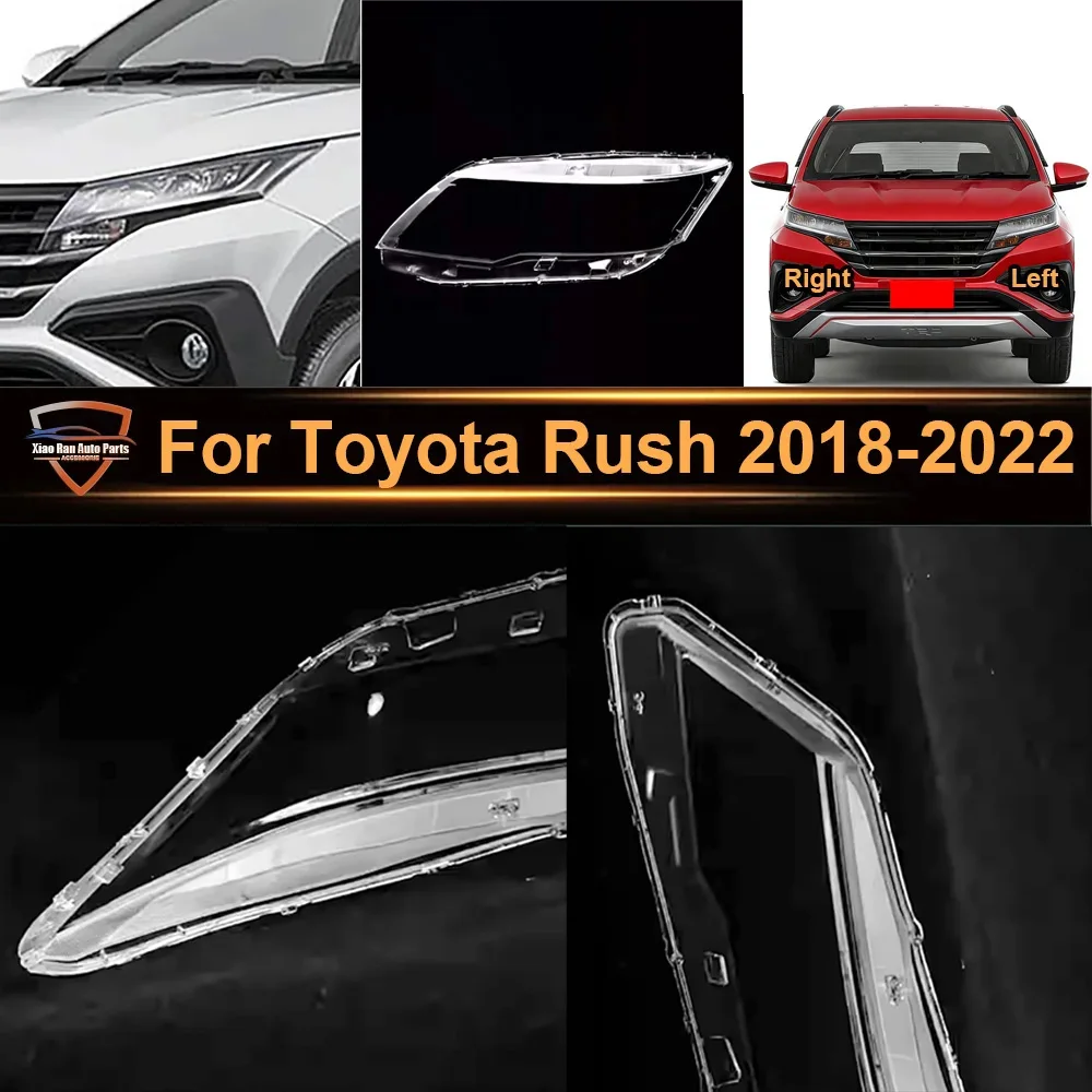 

Headlight Cover For Toyota Rush 2018-2022 Accessories Lampshade Headlight Shell Car Front Headlight Lens Cover Lights Shell