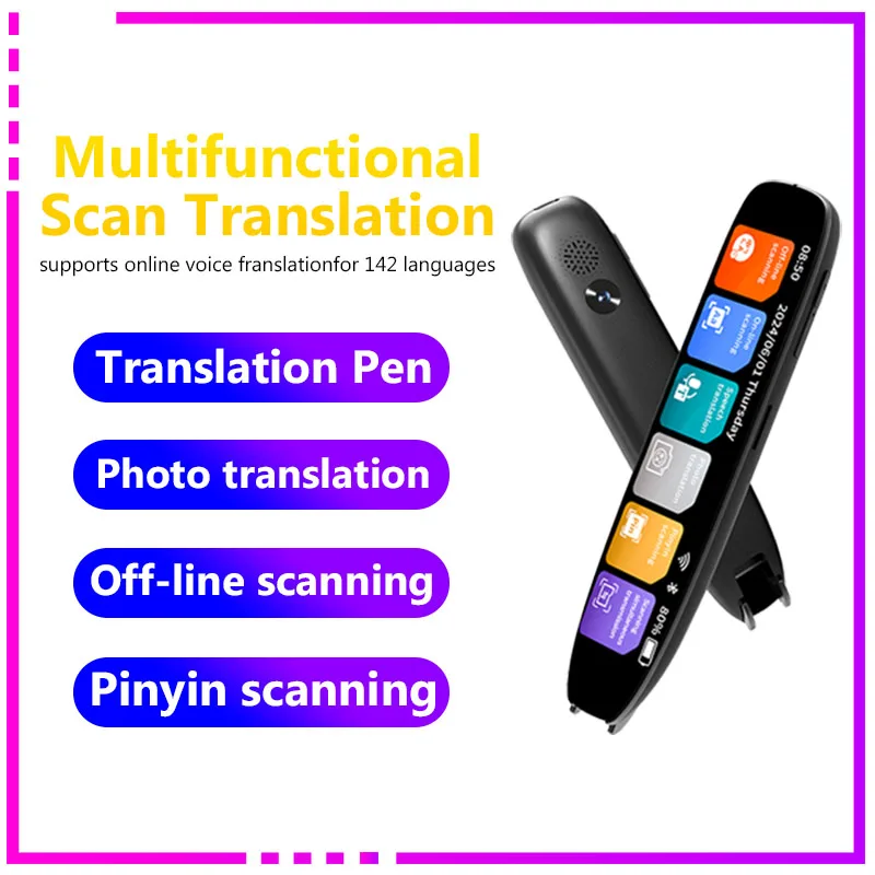 

Reading Pen for Dyslexia Translation Pen Scanner 142 Voice Wireless Translator Text to Speech Smart Recording Pen Text Extract