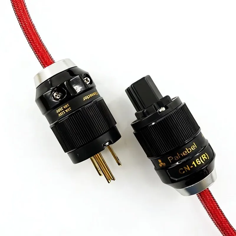 Single Crystal Oxygen-free Copper Silver-plated Hifi Power Cord Sound Source Cable Recommended Sound Source Cable
