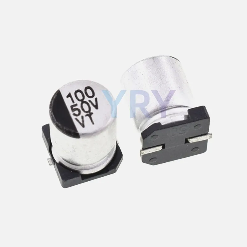 10Pcs SMD Aluminum Electrolytic Capacitor 6.3V 10V 16V 25V 35V 50V 63V 100 1UF 10UF 22UF 33UF 47UF 100UF 330UF 470UF