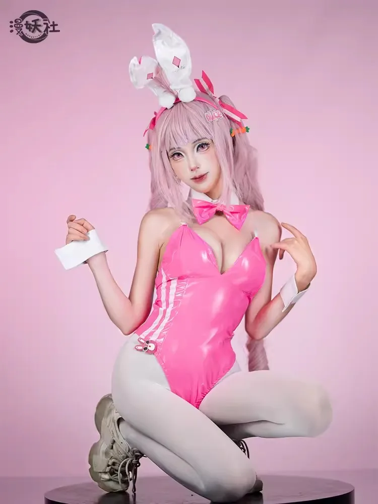 

Anime Alice Bunny Girl Costume NIKKE Goddess of Victory Women Sexy Soda Cosplay Bunny Suit with Carrots Accessories