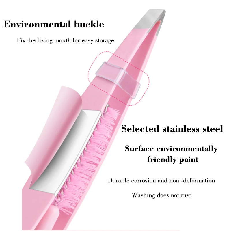 الفولاذ المقاوم للصدأ الحاجب الملقط ، مزيل الشعر ، المهنية الحاجب المشبك ، لاش الملقط ، ماكياج إزالة كليب ، 2in 1