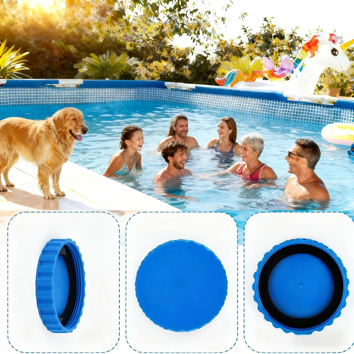 Ground Swimming Pool Inlet Replacement Kit Winter Sealing Set