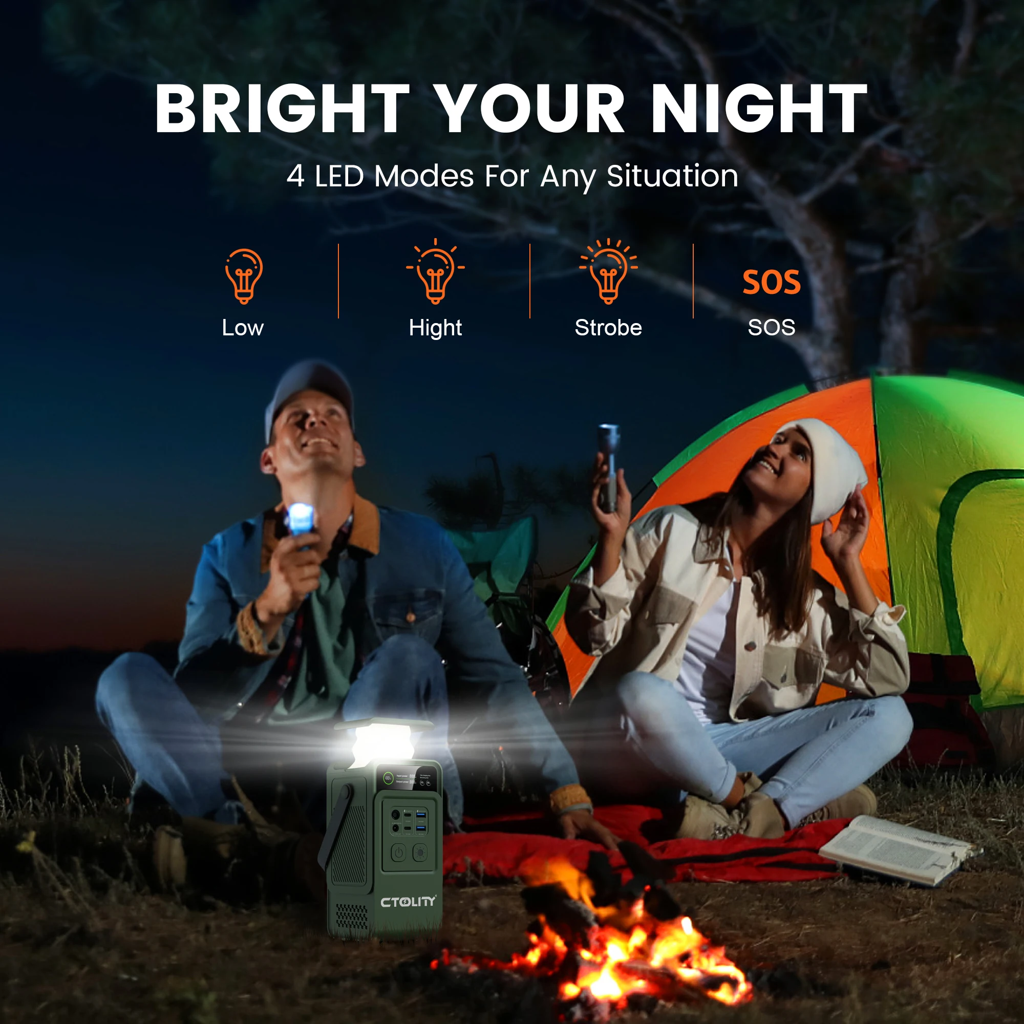 CTOLITY AP200L 192Wh 200W 60000mAh مولد الطاقة الشمسية المحمولة محطة الطاقة المتنقلة Lifepo4 بطارية لتخزين الطاقة في الهواء الطلق #6