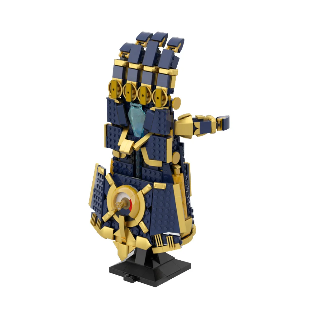

MOC Arcane Vi's Atlas Gauntlet Building Blocks Model High Tech Vi's Atlas Gauntlet Bricks Assembly Toys Kids DIY Birthday Gifts