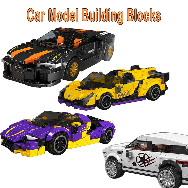 

MOULD KING Supercar Racing Car Building Blocks Set Sports Car Model with Display Box Collect Ornaments for Kid Holiday Gifts