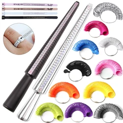 Professional Finger Ring Mandrel, Jewelry Measuring Tool, Sizer oficial para DIY Fashion, Reino Unido EUA Euro Coréia