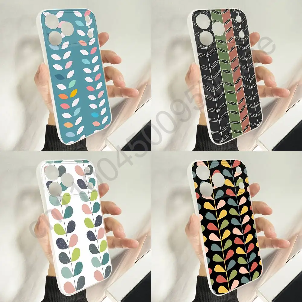 

Flower Multi Stem Orla Kiely Folio Phone Case For iPhone 11,16,15,14,13,17,12,Plus,E,Air,Mini,Pro,Max Magnetic Magsafe Cover