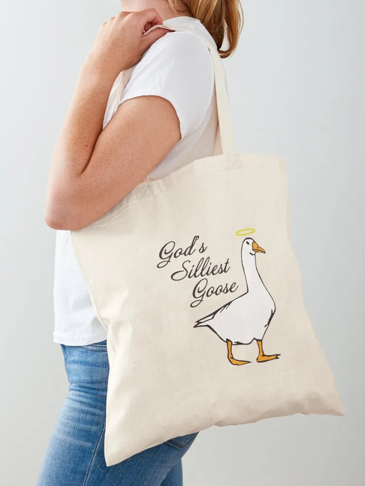 God's Silliest Goose Tote Bag Women's shopping bag Shopper bag Canvas Tote