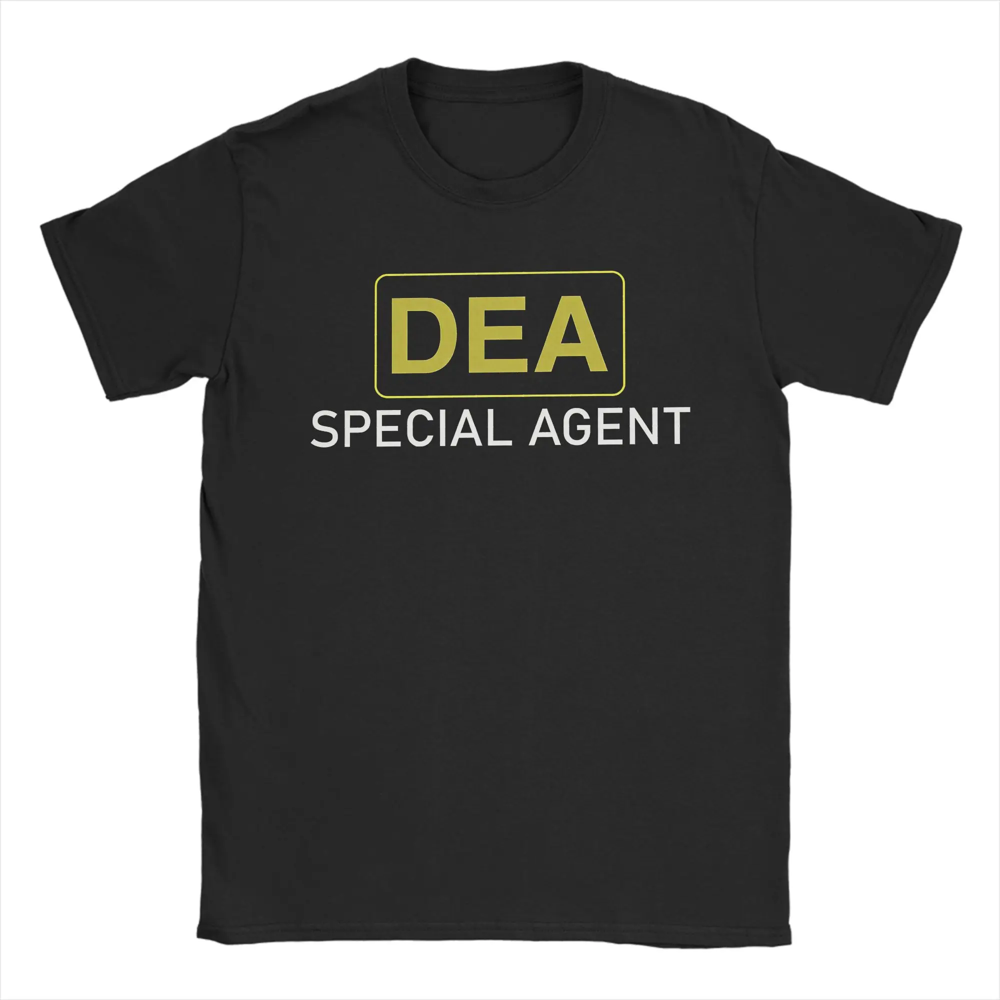 Men Women US DEA Special Agent Federals Interdiction Agency T Shirt  Cotton Top Vintage Round Neck Tees Graphic Printed T-Shirts