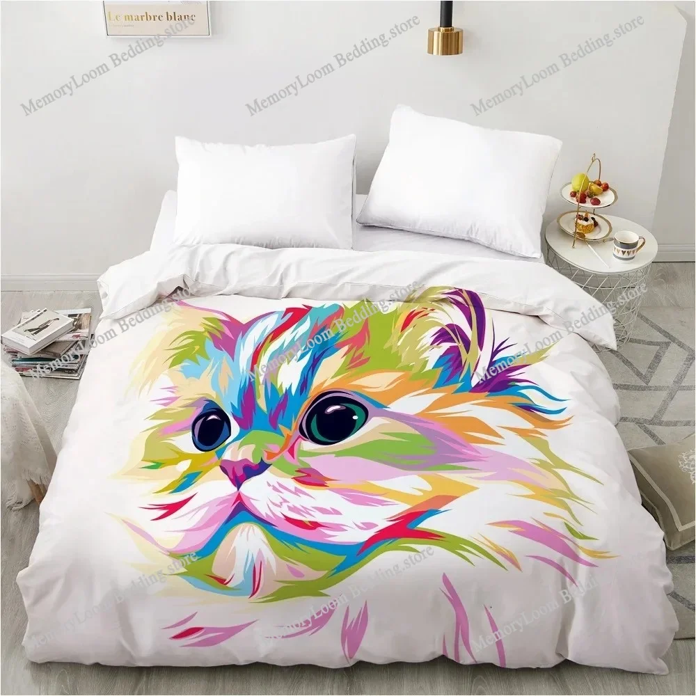 

3D Duvet Cover Quilt Comfortable Case Luxury Bedding Home Colorful Animal Deer Size Boys Adult
