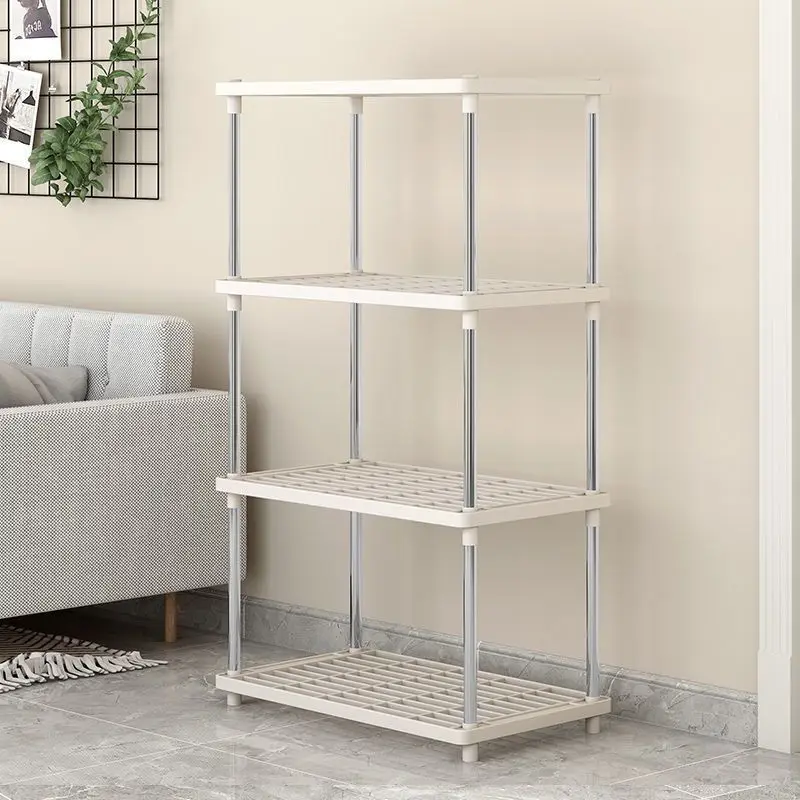 Multi Functional Storage Rack Home Bedroom Multi-layer Bookshelf Storage Rack Modern Minimalist Snack Kitchen Storage Rack