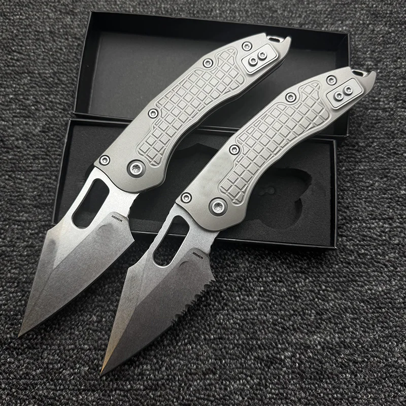 LEMIFSHE Stitch RamL cuchillo plegable táctico de titanio M390 - imagen 2