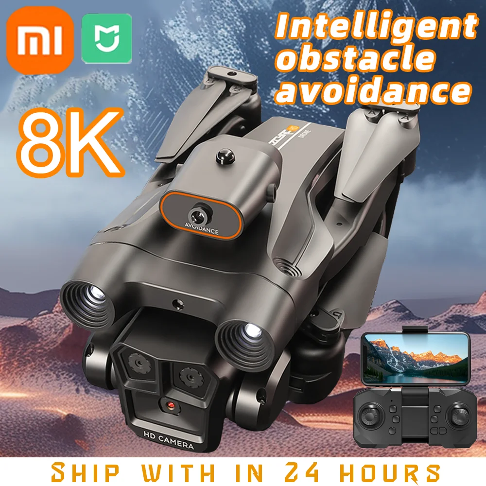 Xiaomi M4 Pro Drone 8K Aerial Professinal With Wide Angle Triple HD Camera Foldable RC Helicopter WIFI FPV Height Hold Toys