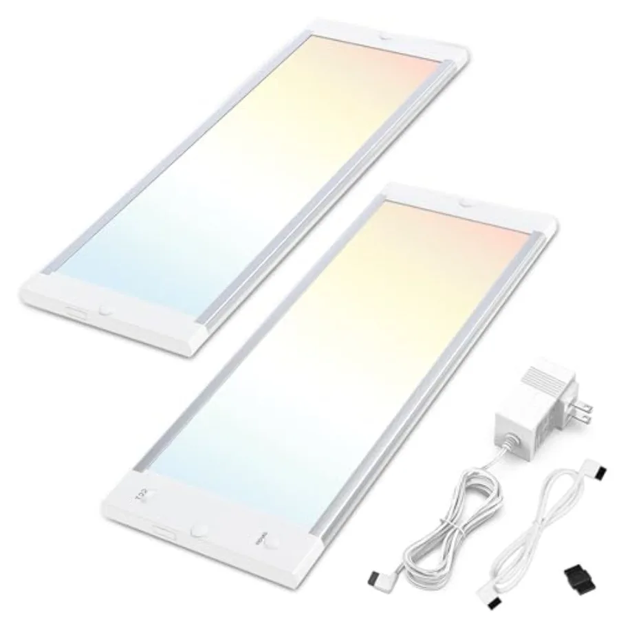 

LED Under Cabet Lightg Kit, 5 Color Temps Kitchen Light Under Cabient with Mesh APP DIY Control, 11W ETL Listed Power and Brigh