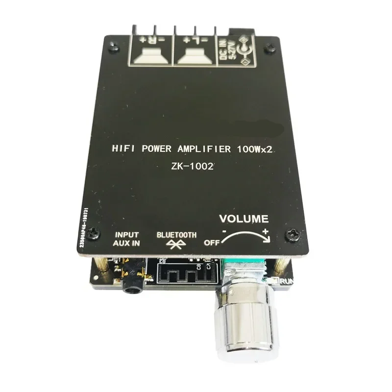 ZK-1002 Bluetooth Amplifier Board Dual TPA3116D2 Chips 100WX2 High Power Digital Stereo Audio Amplifier ZK-1002