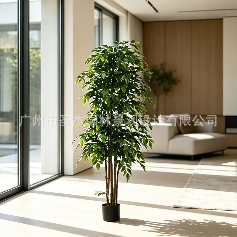 Simulation banyan green plant fake tree landscaping home living room shopping mall shop window hotel restaurant decoration ornam
