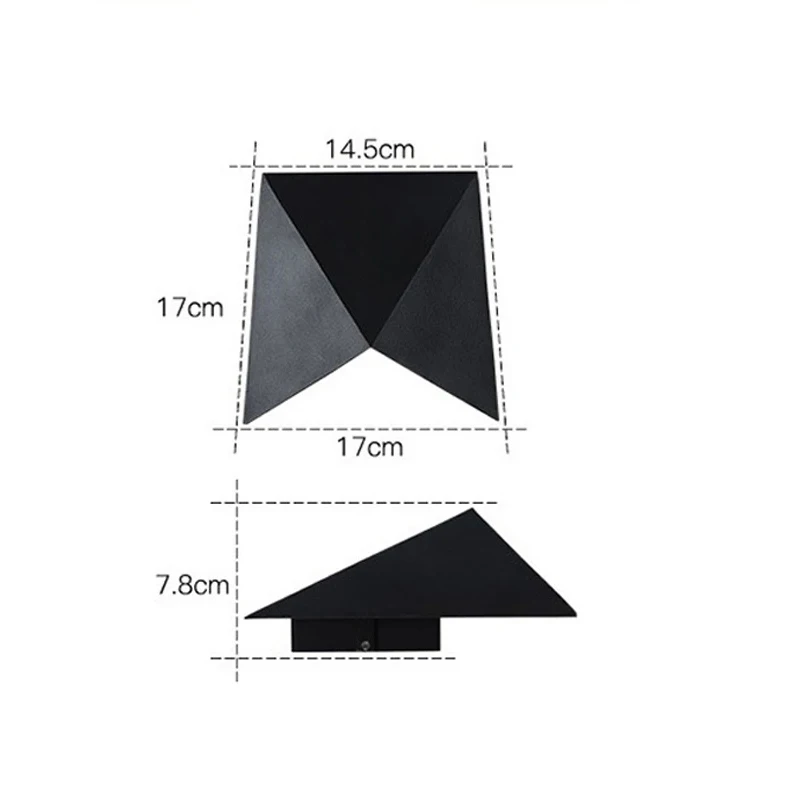 Lámpara de pared interior para decoración del hogar, iluminación de aluminio para dormitorio y sala de estar, 85-265V CC, cableado