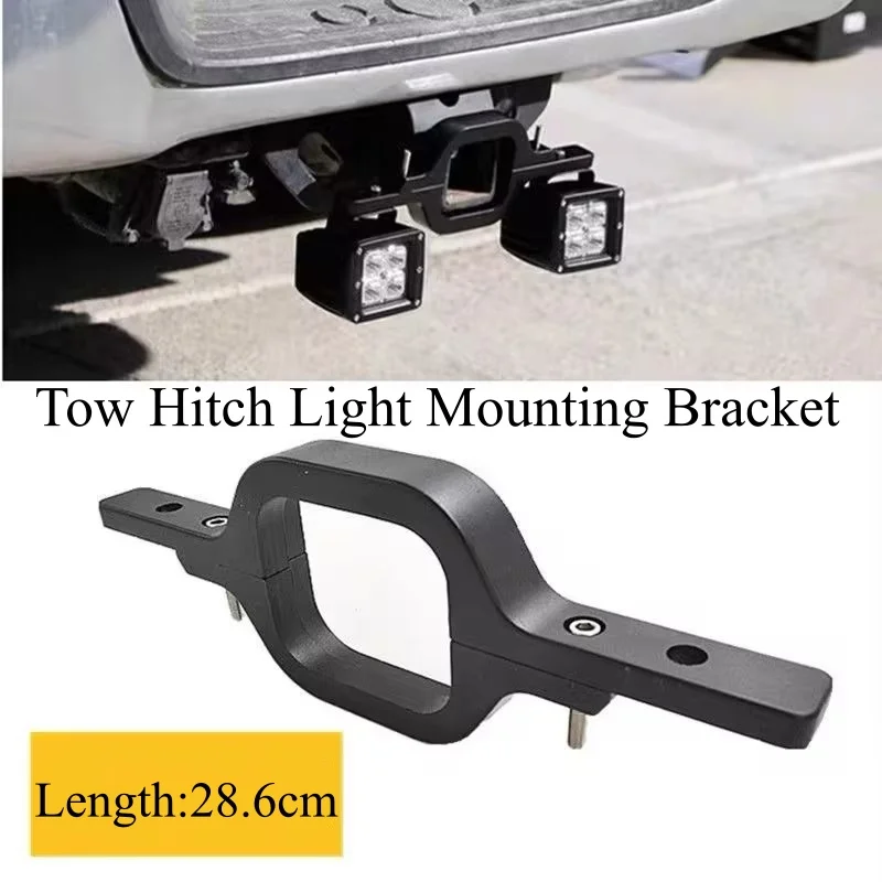 Tow Hitch Light Mounting Bracket For 2-Inch Opening For Off Road, Trailer, Truck, SUV, RV, Provides Secure Mounting