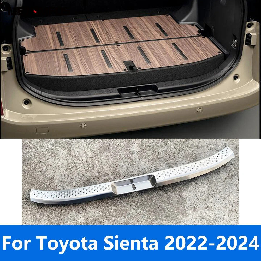 

Accessories For Toyota Sienta 2022 2023 2024 Interior Rear Trunk Bumper Foot Plate Tailgate Door Sill Plate Scuff Guard Plate