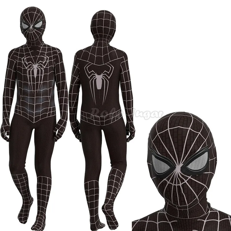 AA BCBNZ Costume da ragno di ferro per bambini Halloween Incredibili miglia Zentai Peter Parker Supereroe Abiti da festa 2025 Nuovo
