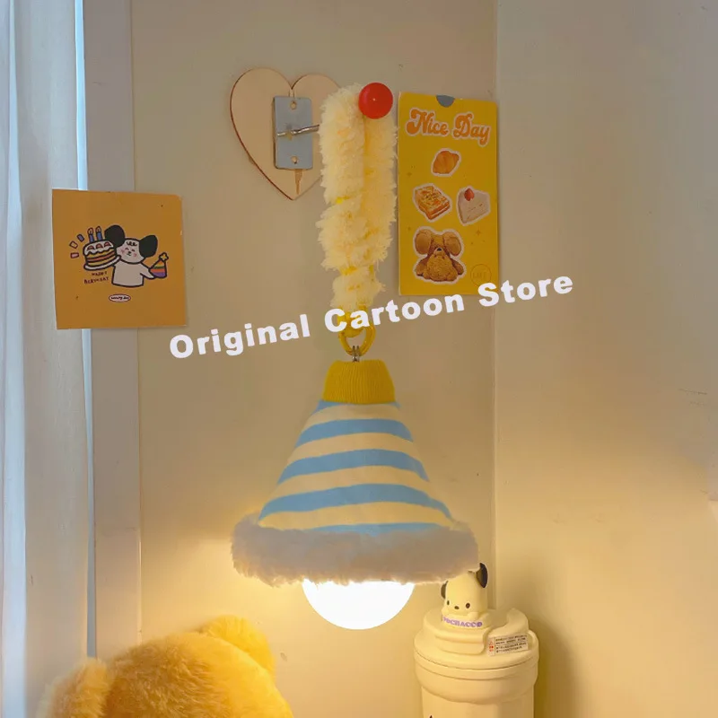 Hello Kitty Sanrio Kuromi Wall Lamp Bedroom Night Light Cute Room Decorate Bedside Suspension Atmosphere Chandelier Child Gift