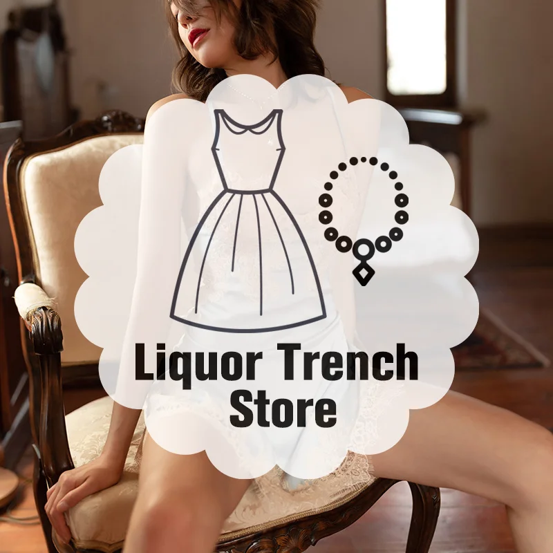 

Female Lingerie With Backless Design Transparent Lace Jumpsuit Nightgown