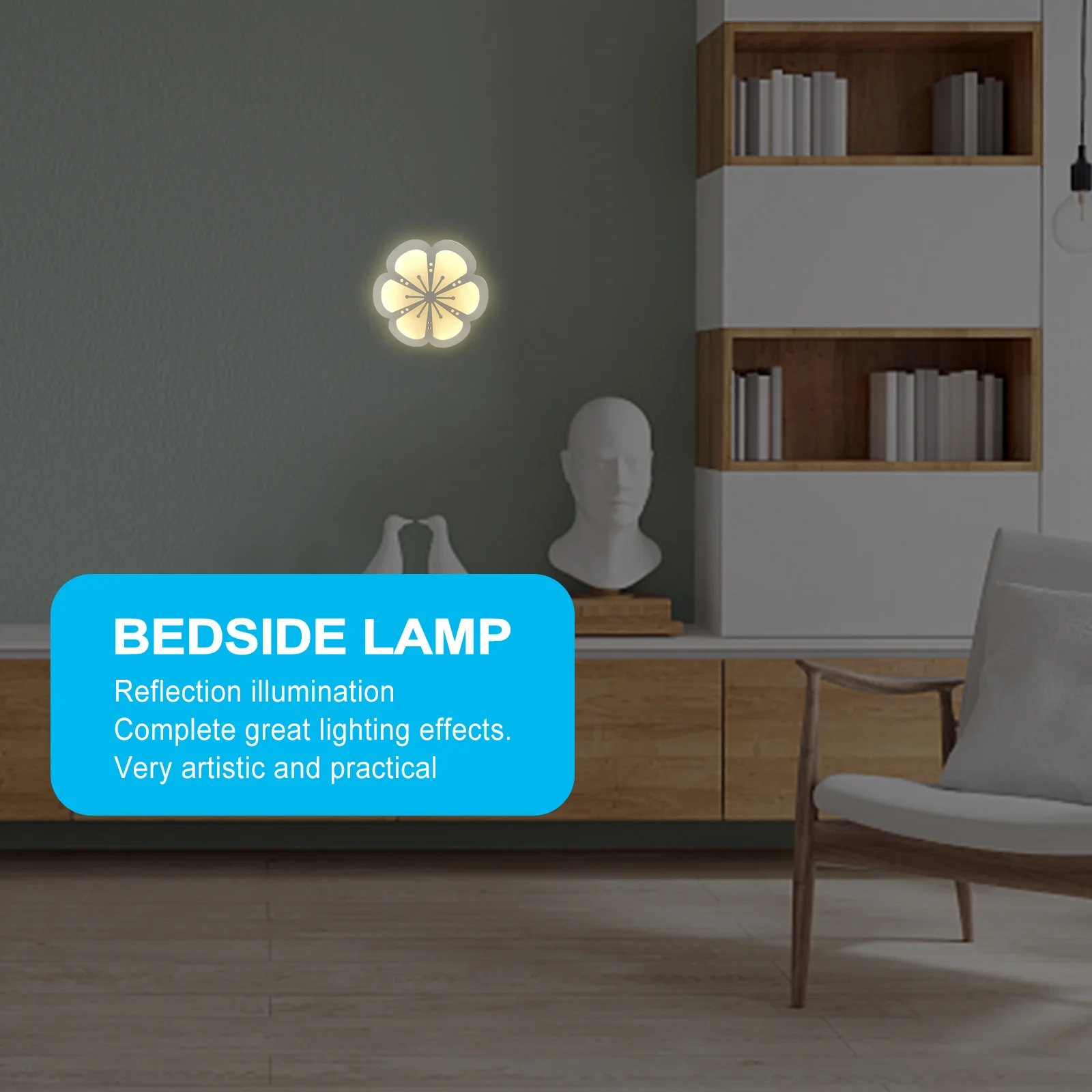 

Wall Lamp Bedside Atmosphere Lamp Ultra Bright Background Light Modern Decorative Wall Mounted Elegant Lighting