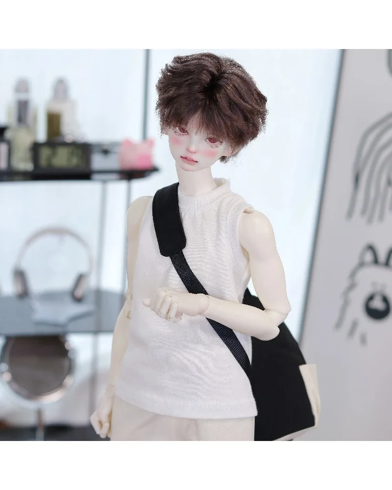 BJD – sac à dos asymétrique épaule dénudée, blocage de couleur, 75 oncle 1/4 ID75, accessoires de poupée BG15