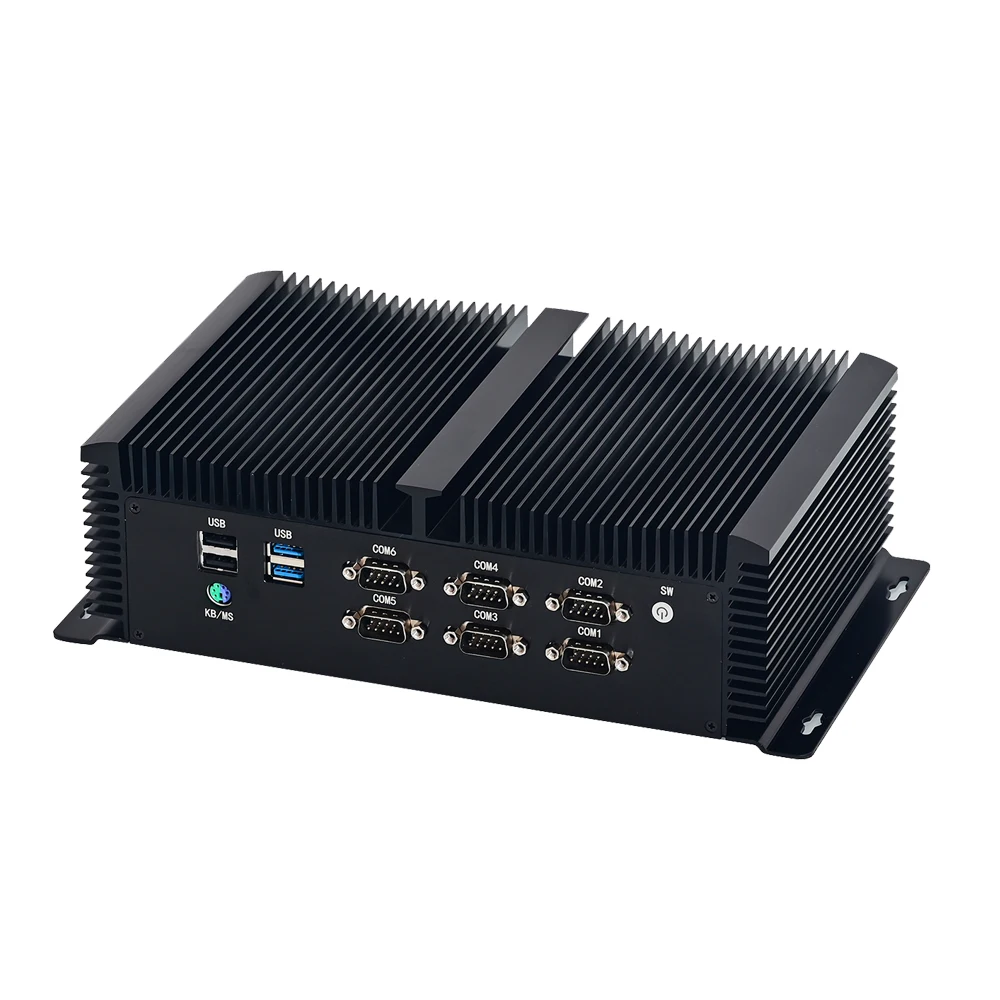 Przemysłowy komputer bezwentylatorowy 10. generacji Core i7 10870H i5 10200H Dual Lan 3*HD-MI Display GPIO 4G SIM Potężny mini host komputera stacjonarnego