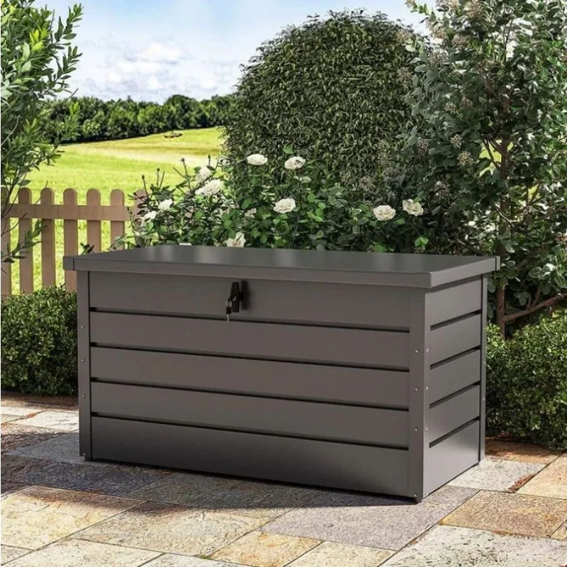 Galvanized metal backyard courtyard large container box weathering sun protection pool side