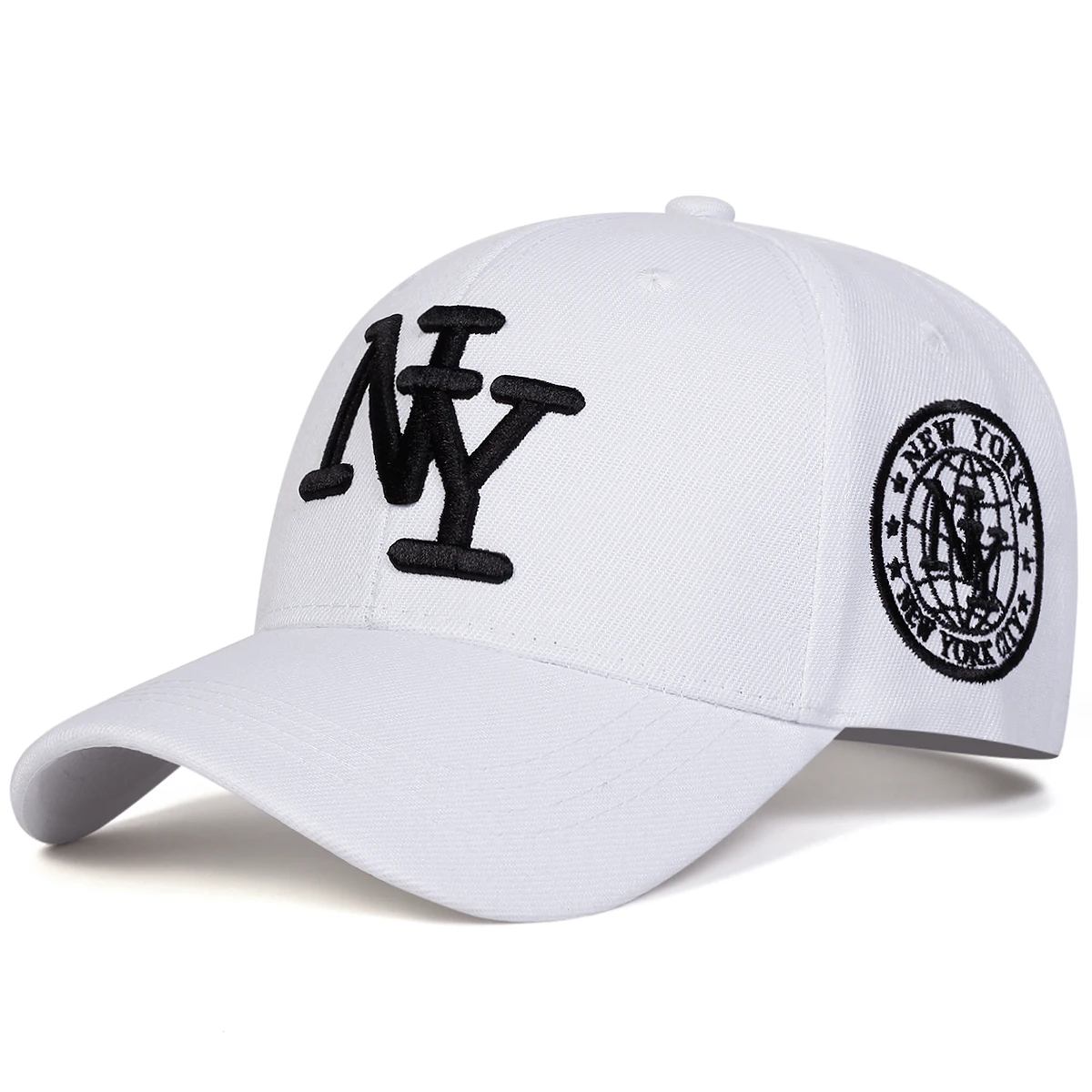 Unisex NY Buchstaben-Stickerei Baseballkappen Frühling Herbst Outdoor Verstellbare Freizeithüte Sonnenschutzhut Sportkappe – Detail 7