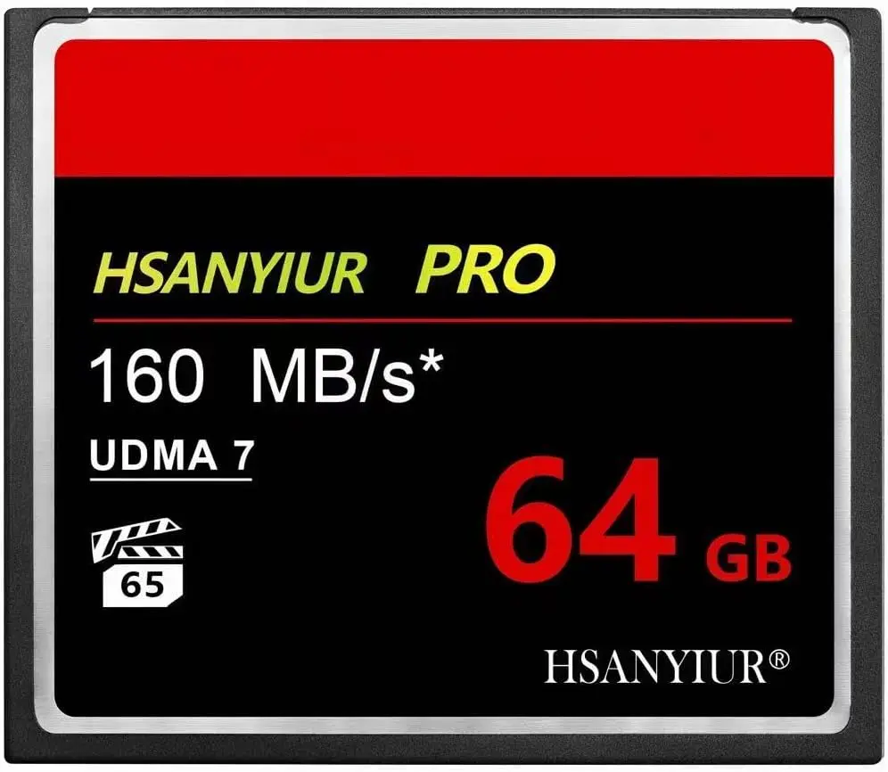

64GB UDMA CF Card, 80MB/s Read, VPG, 4K Video, Shockproof, Waterproof