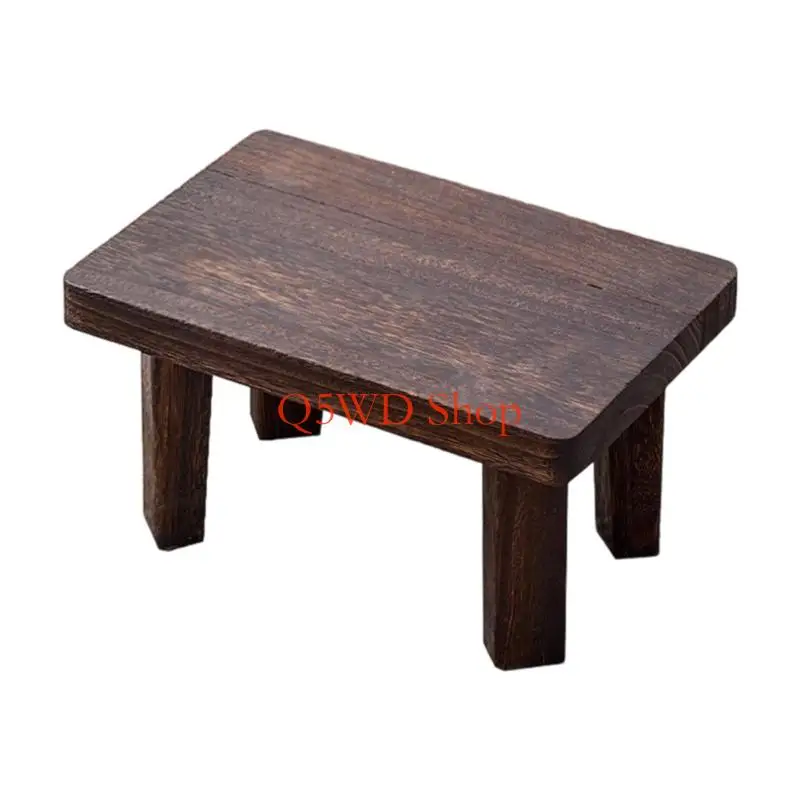 Q5WD Space Saving Stool Natural Design Sturdy Construction Suitable for Living Room Bedroom Study Multipurpose Use