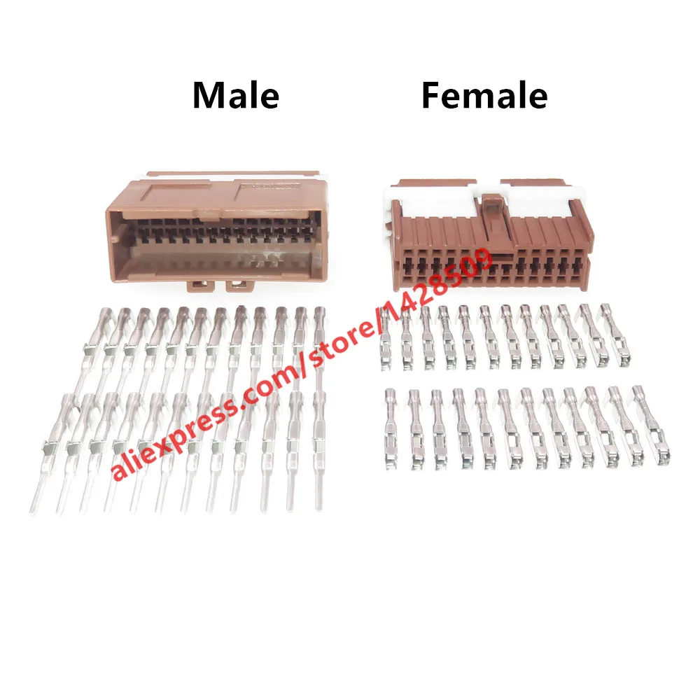 1 Set 24 Pin MG653537 1123391-3 1123367-3 Car Cable Harness Connector Assembly Automotive Male Female Socket