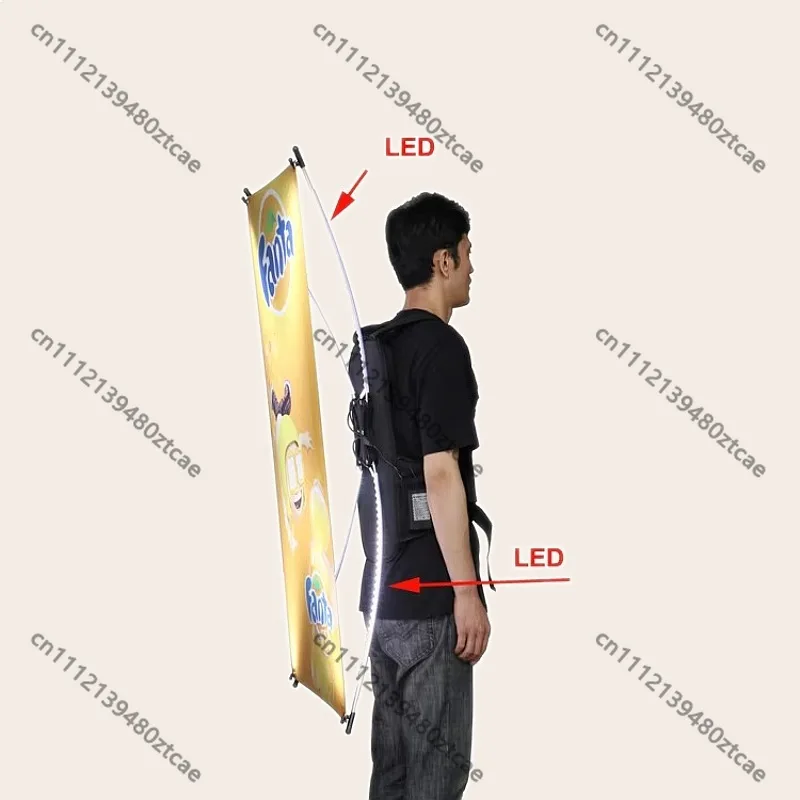 Premium Backpack Flags Pedestrians Billboards Business Advertising Promotions Outdoor